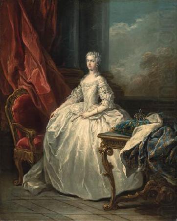 Portrait of Queen Marie Leczinska, Charles Amedee Philippe Van Loo
